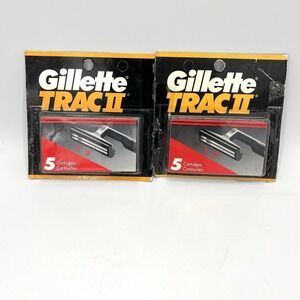 10 Cartridges of Gillette Trac II Razor Blades  (Made in USA)